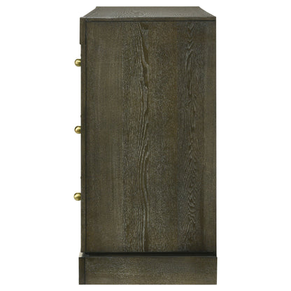 Gran Park 6-drawer Dresser and Mirror Dark Cocoa