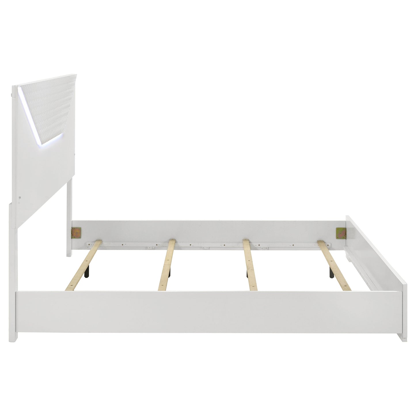 Hyland Panel Bed LED Headboard Natural