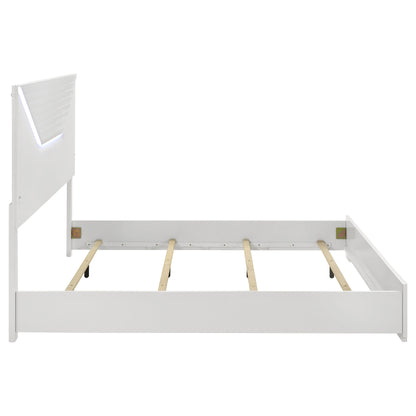 Hyland Panel Bed LED Headboard Natural