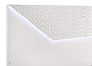 Cabecero de cama con paneles LED Hyland color natural