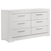 Conjunto de dormitorio Ives gris de alto brillo