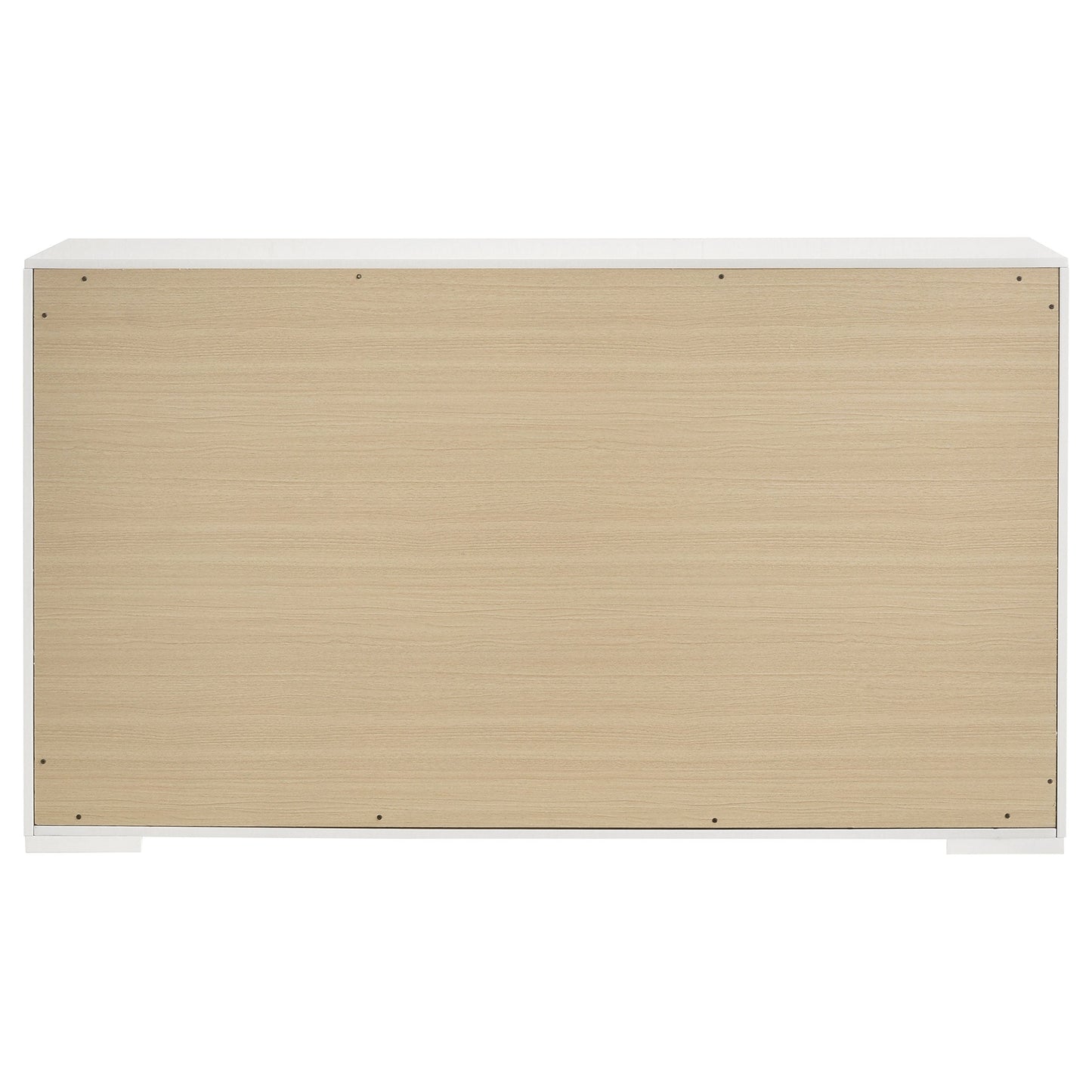 Ives 6-drawer Dresser and Mirror Grey High Gloss