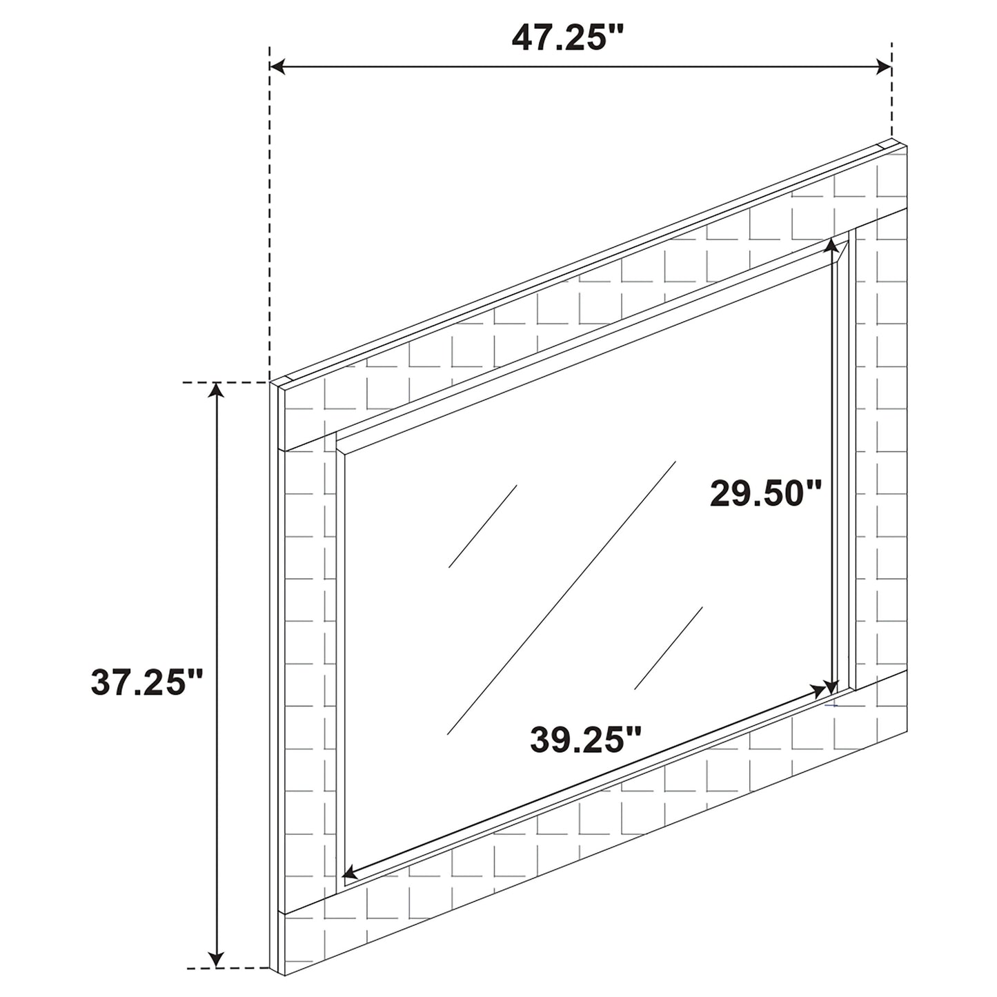 Ives Dresser Mirror High Gloss