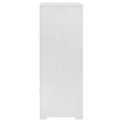 Ives 5-drawer Bedroom Chest of Drawers Grey High Gloss