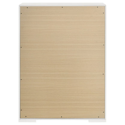 Ives 5-drawer Bedroom Chest of Drawers Grey High Gloss