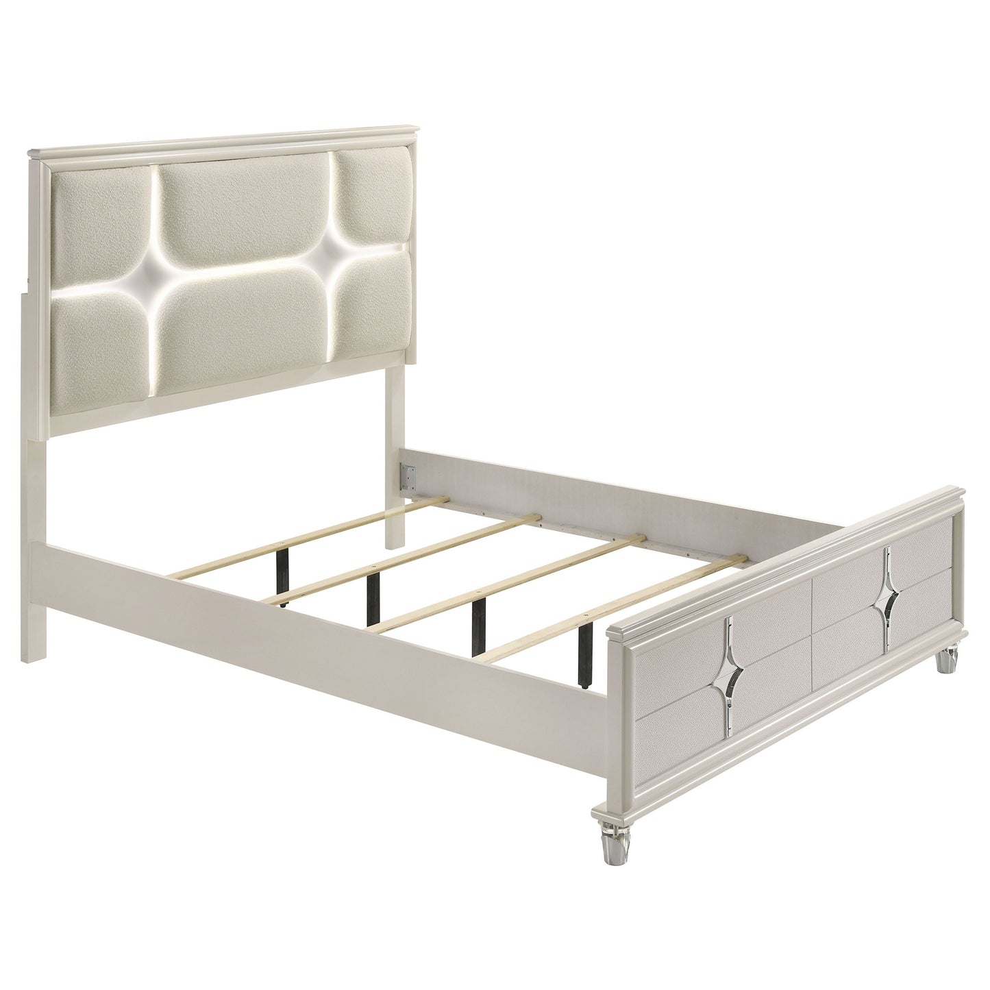 Conjunto de dormitorio Olivia blanco perla