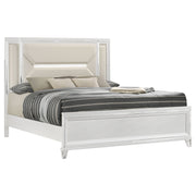 Marmore 64-inch Panel Bed LED Headboard White