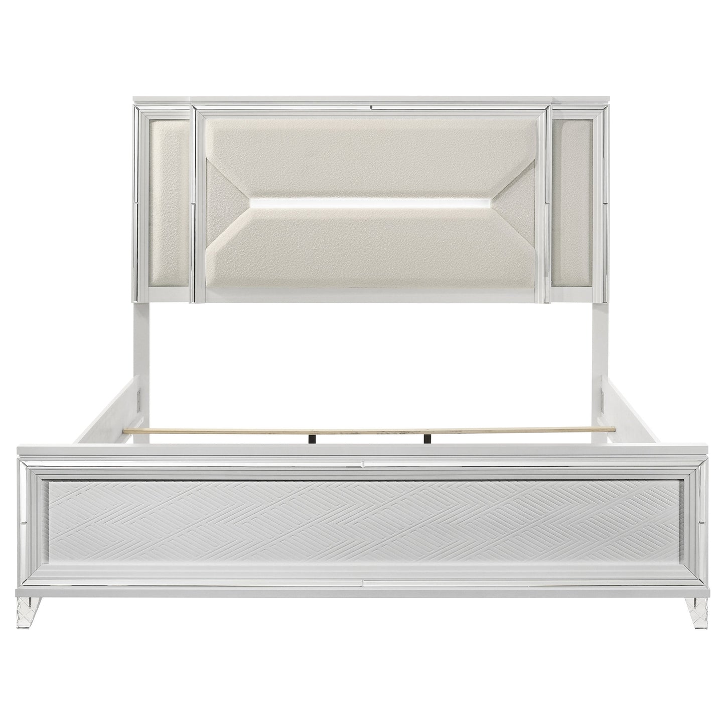 Cabecero de cama LED Marmore de 64 pulgadas, color blanco