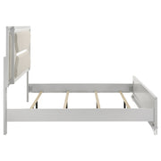Marmore 64-inch Panel Bed LED Headboard White
