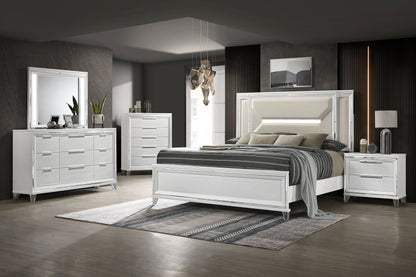 Conjunto de dormitorio Marmore blanco