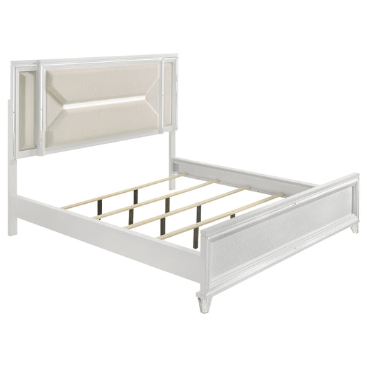 Marmore 64-inch  Bed LED Headboard White