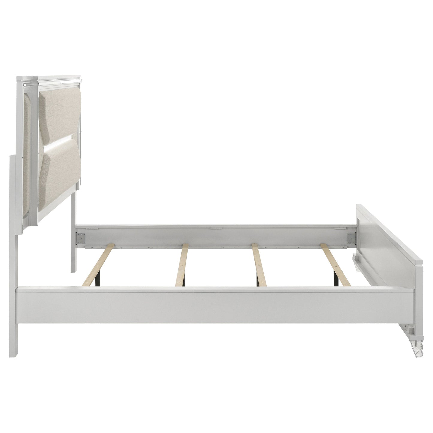 Cabecero de cama LED Marmore de 64 pulgadas, color blanco