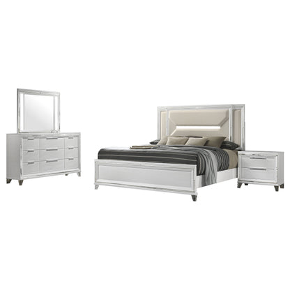 Conjunto de dormitorio Marmore blanco