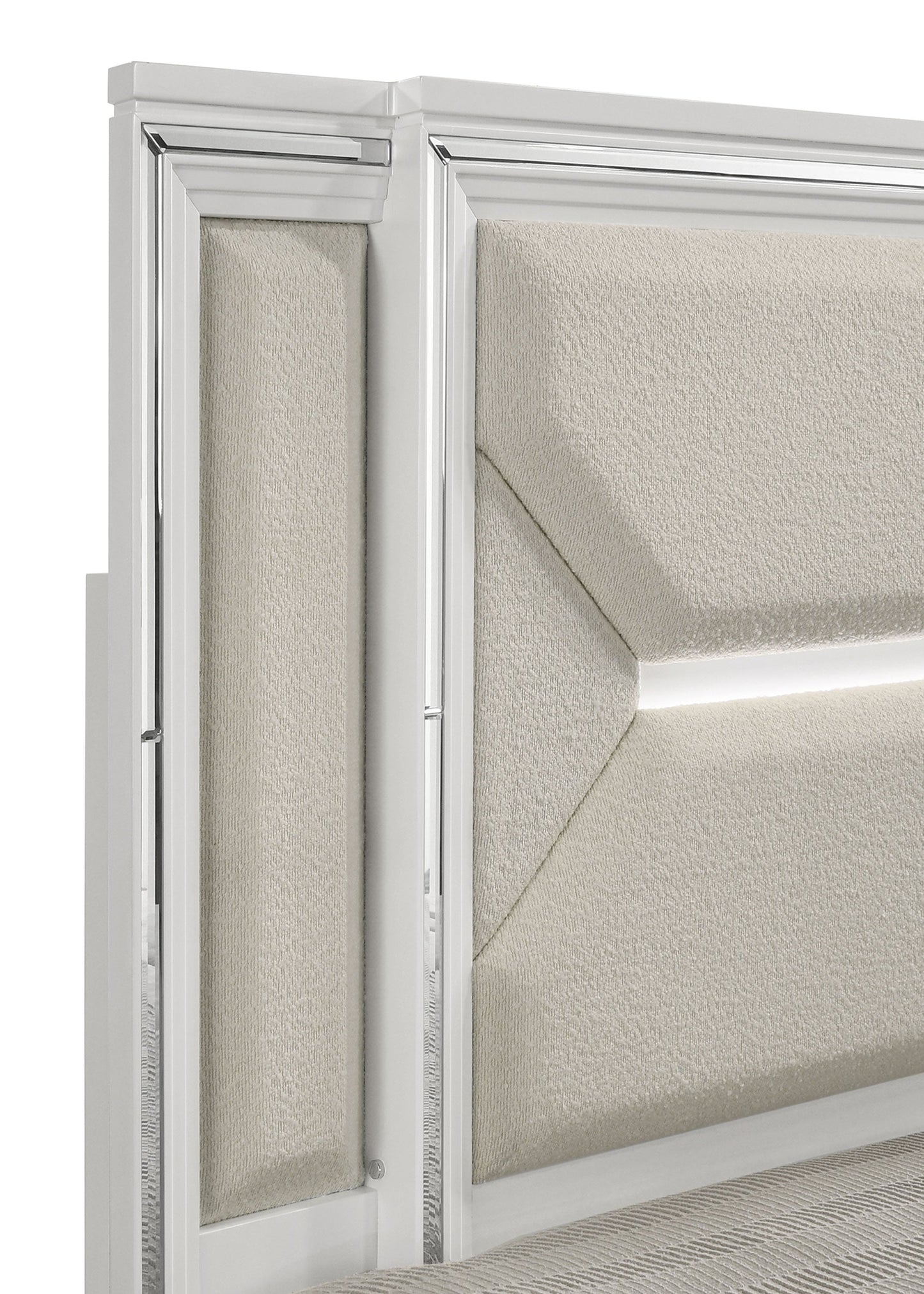 Cabecero de cama LED Marmore de 64 pulgadas, color blanco