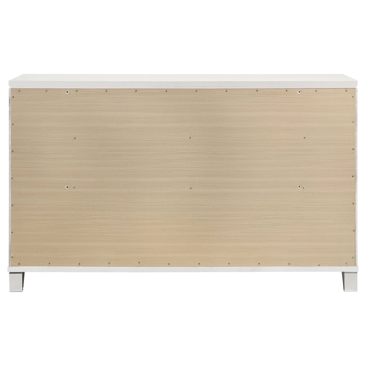 Marmore 9-drawer Dresser and LED Mirror White
