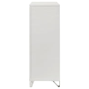 Cómoda de dormitorio Marmore de 5 cajones en color blanco
