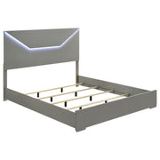 Conjunto de dormitorio Ives gris de alto brillo