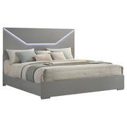 Cabecero de cama con paneles LED Hyland color natural