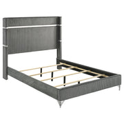 Lucia 61-inch Upholstered Wingback Bed Beige