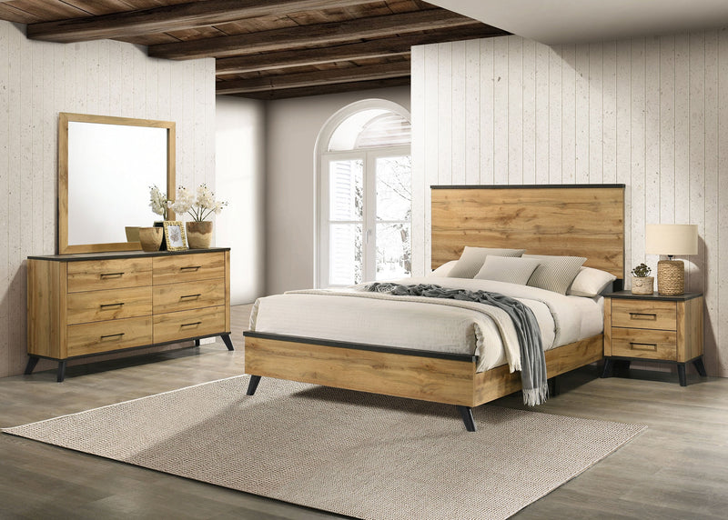 Juego de dormitorio Kaywood de pino natural