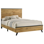 Kauffman Wood  Panel Bed Dark Cocoa