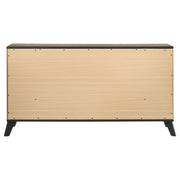 Kaywood 6-drawer Dresser and Mirror Natural Pine