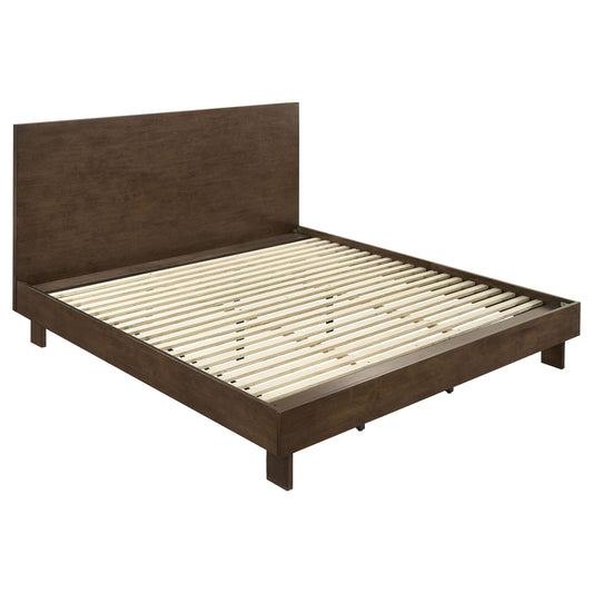 Cama Glenwood de 48 pulgadas con plataforma y paneles en marrón cálido