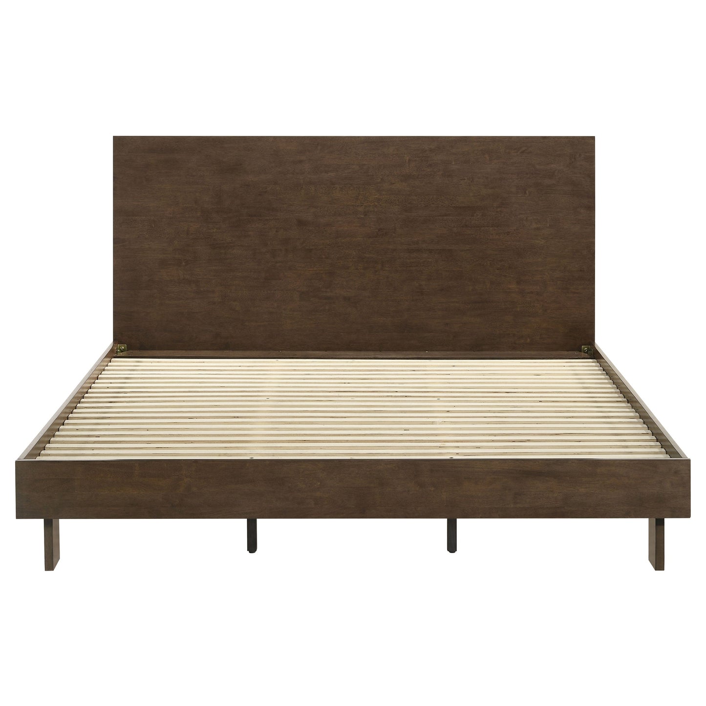 Cama Glenwood de 48 pulgadas con plataforma y paneles en marrón cálido