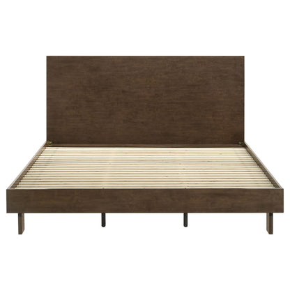 Glenwood 48-inch  Platform Panel Bed Warm Brown