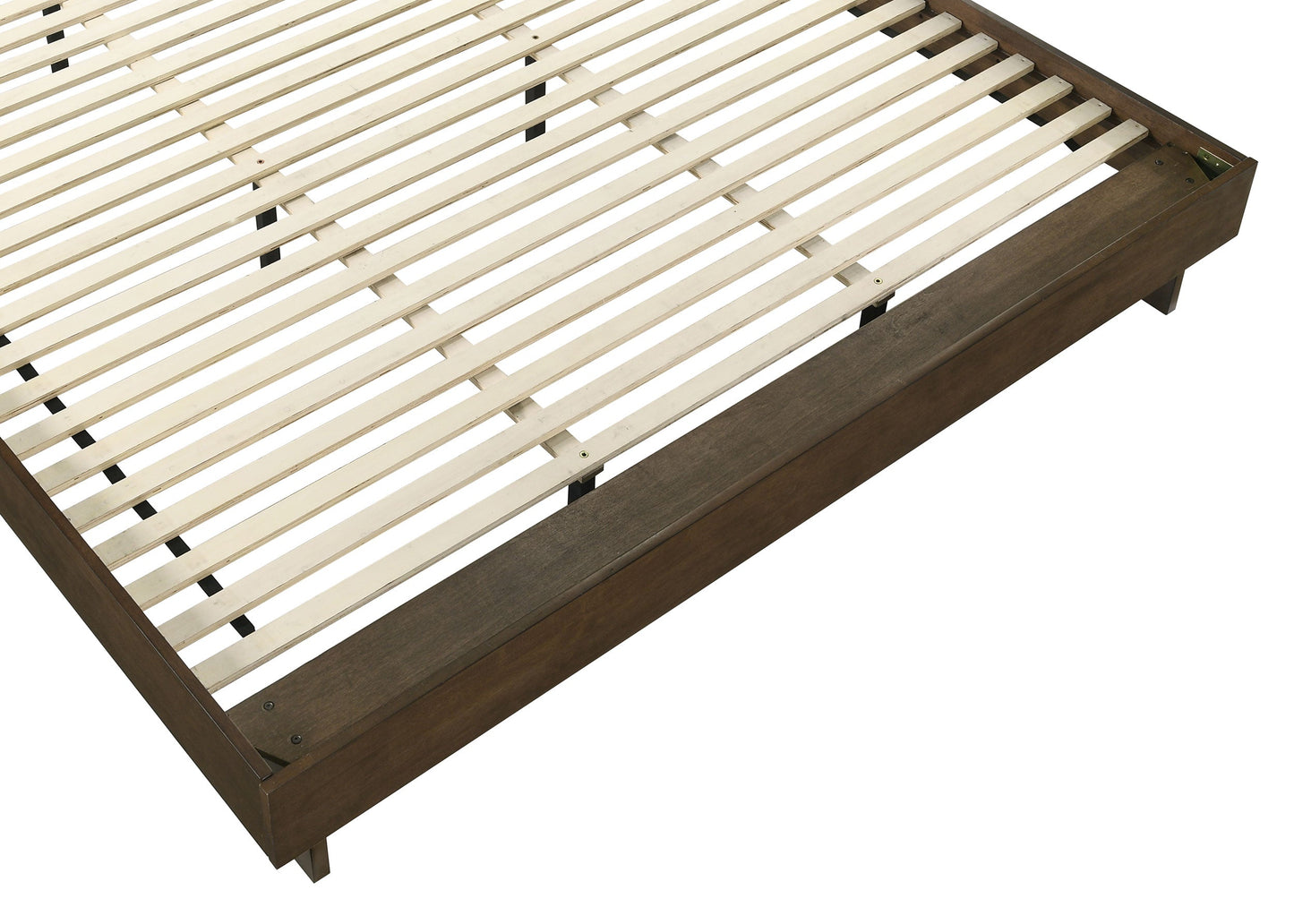 Cama Glenwood de 48 pulgadas con plataforma y paneles en marrón cálido