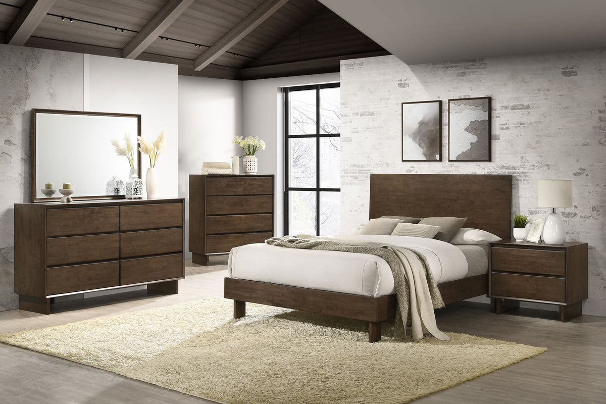 Juego de dormitorio Glenwood en marrón cálido