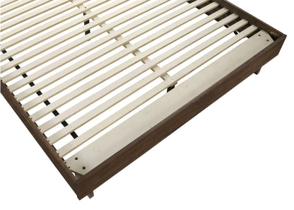 Cama Glenwood de 48 pulgadas con plataforma y paneles en marrón cálido