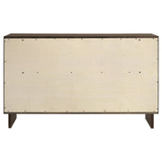 Glenwood 6-drawer Dresser and Mirror Warm Brown