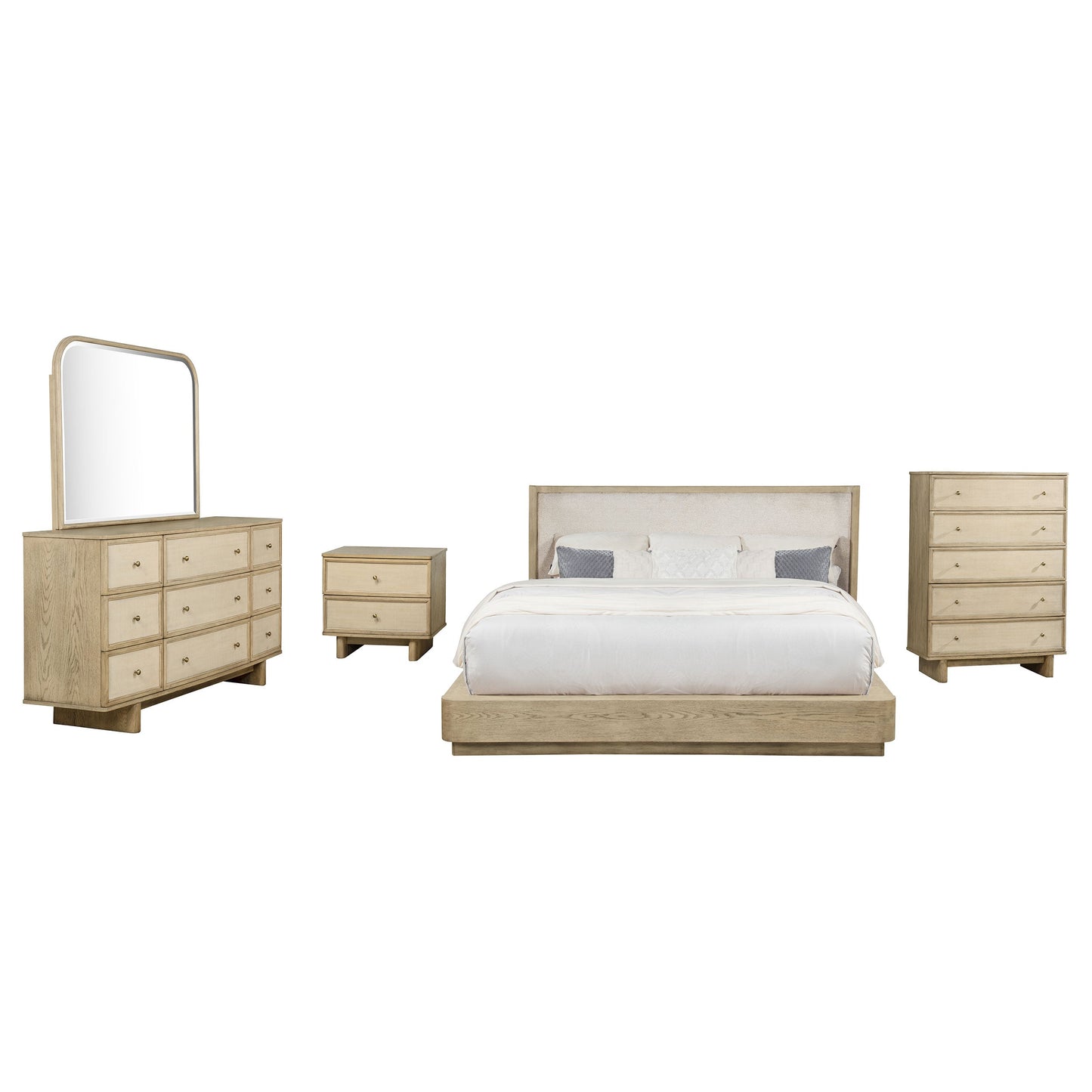 Kailani  Bedroom Set Beige Oak