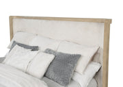 Cama Kailani de 49 pulgadas con respaldo alto, roble beige