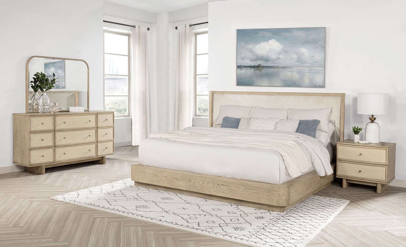 Conjunto de dormitorio Kailani en roble beige