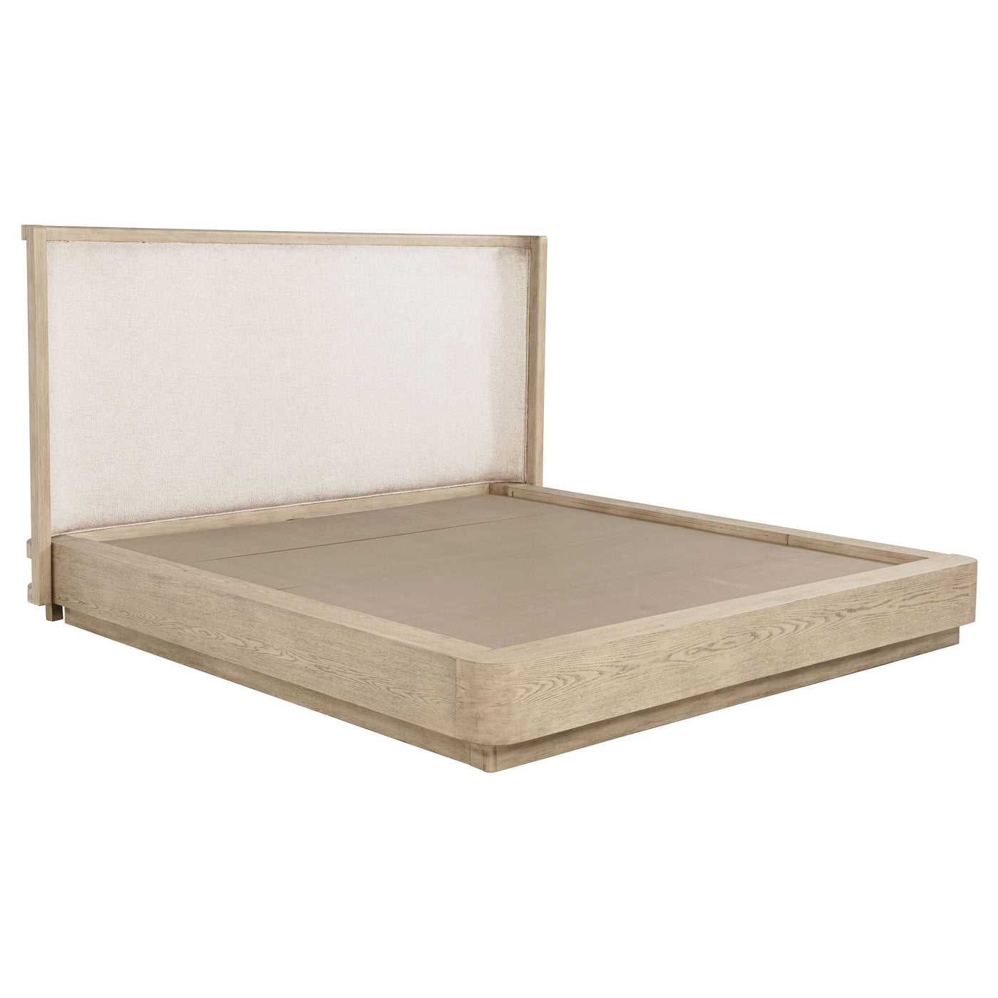 Cama Kailani de 49 pulgadas con respaldo alto, roble beige