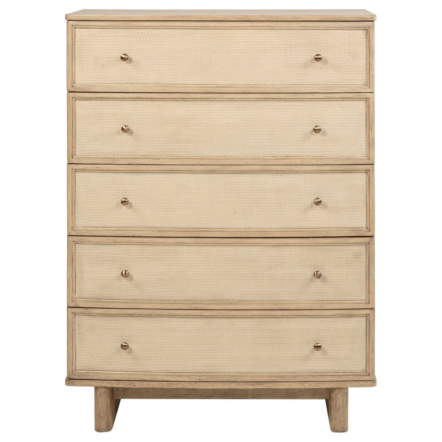 Kailani 5-drawer Bedroom Chest of Drawers Beige Oak
