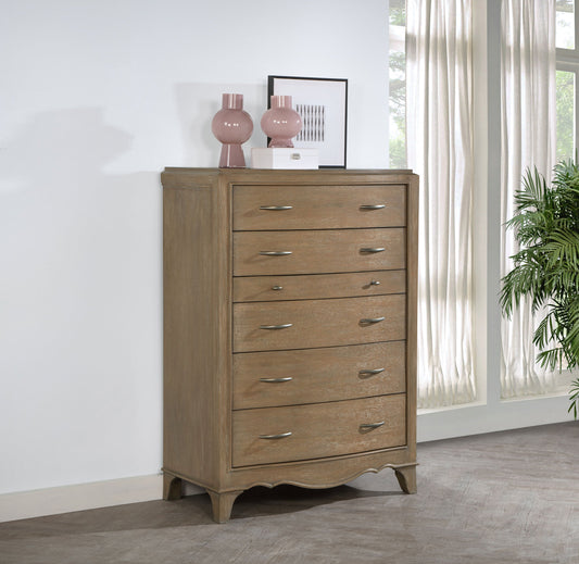 Revello 6-drawer Bedroom Chest of Drawers Washed Mango