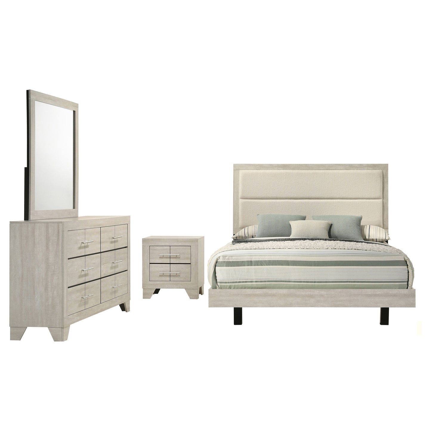 Trenton  Bedroom Set Rustic Cream