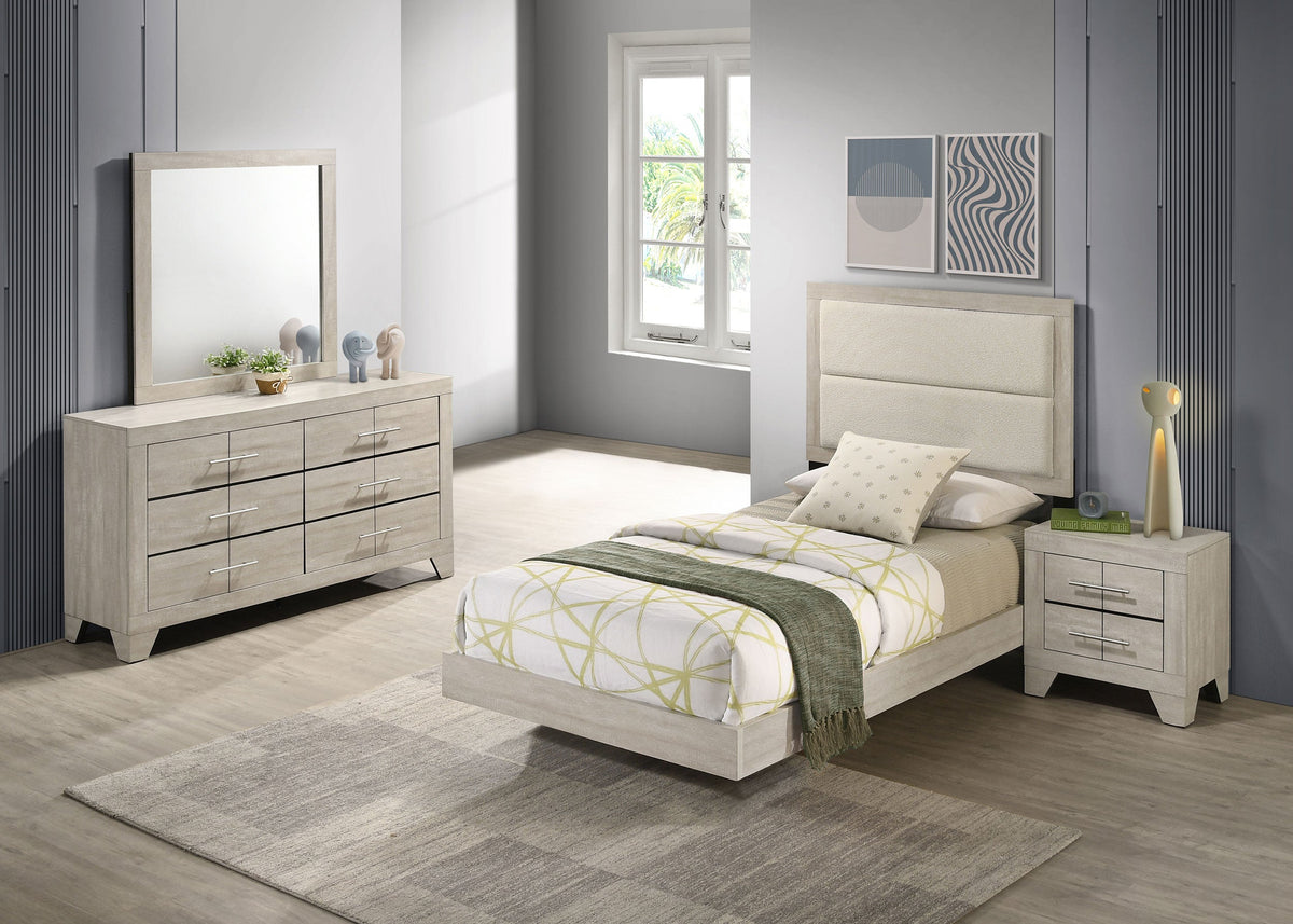 Trenton  Bedroom Set Rustic Cream