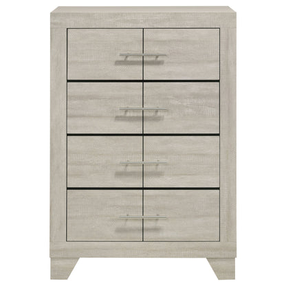 Trenton 4-drawer Bedroom Chest of Drawers Rustic Cream