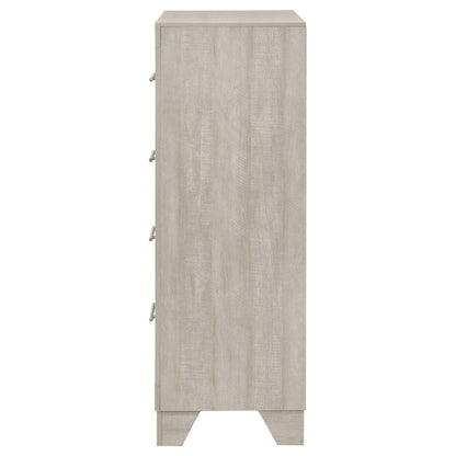 Trenton 4-drawer Bedroom Chest of Drawers Rustic Cream