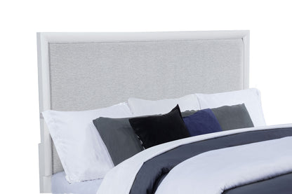 Gracemont 57-inch  Panel Bed Grey and White