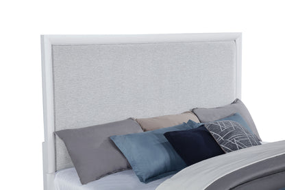 Gracemont 57-inch  Panel Bed Grey and White