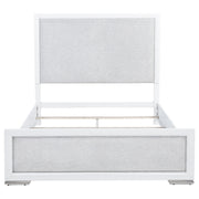 Gracemont 57-inch  Panel Bed Grey and White