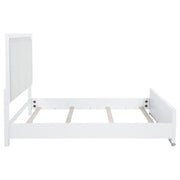 Gracemont 57-inch  Panel Bed Grey and White