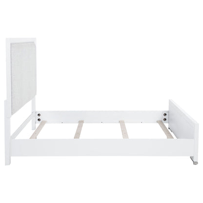 Gracemont 57-inch  Panel Bed Grey and White