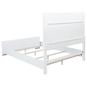 Gracemont 57-inch  Panel Bed Grey and White