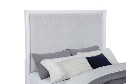 Gracemont 57-inch  Panel Bed Grey and White